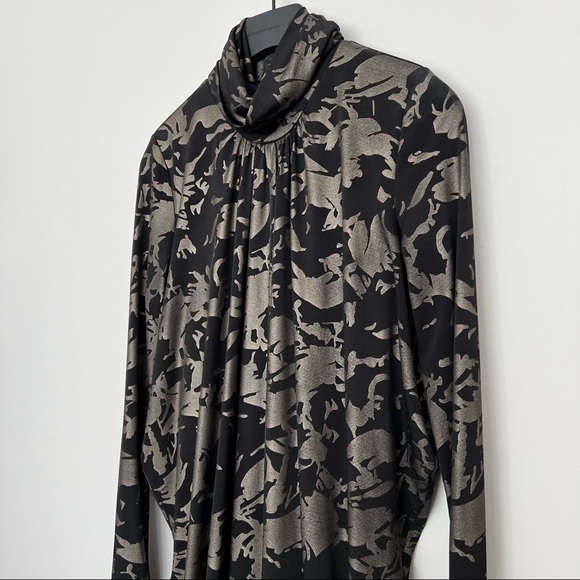 ALICE by TEMPERLEY Metallic Atlas Longsleeve Turtleneck Dress - Picture 6 of 10